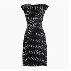 Jcrew Cap Sleeve Sheath Dress in Tweed